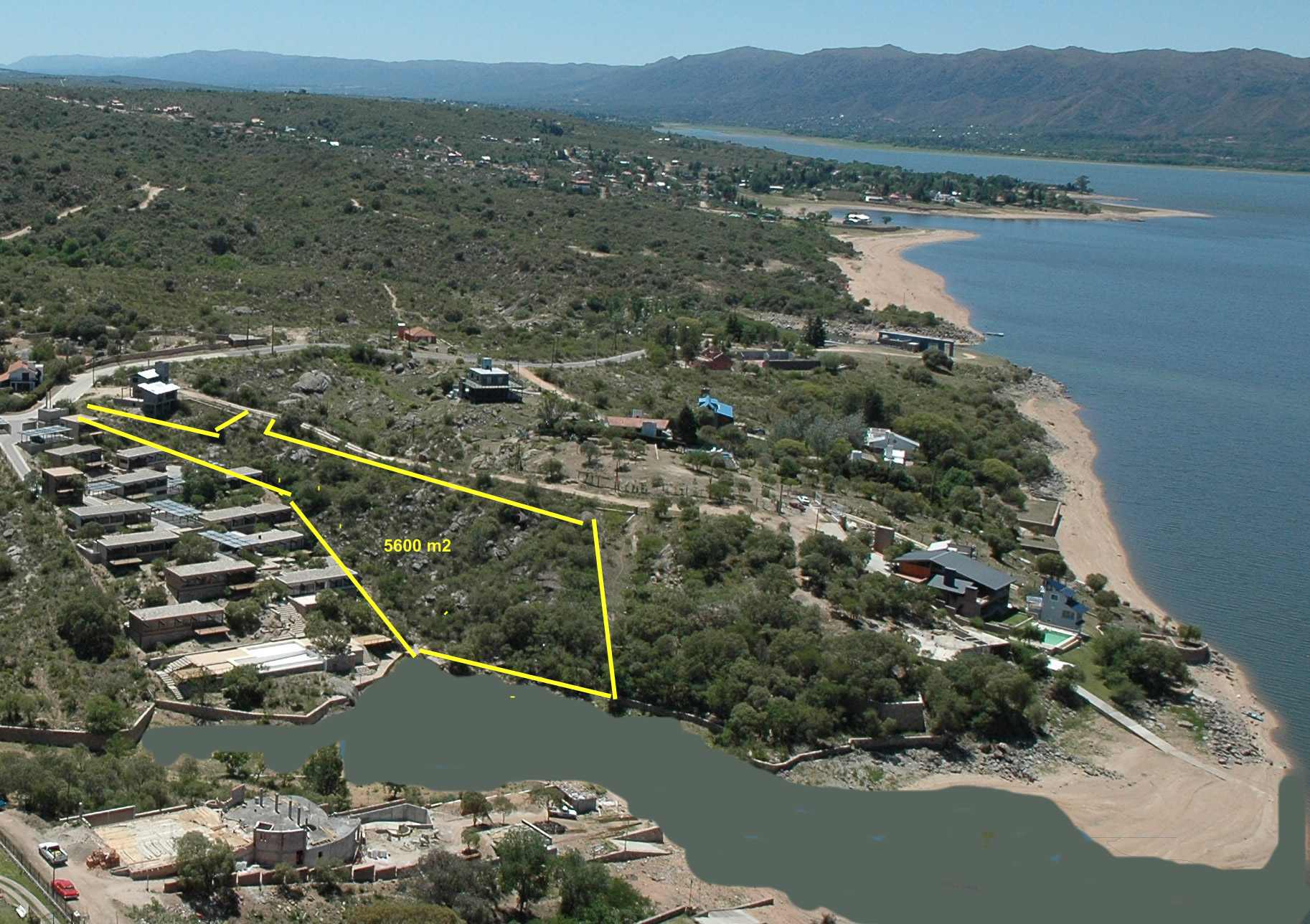 lote con costa al lago ideal emprendimiento