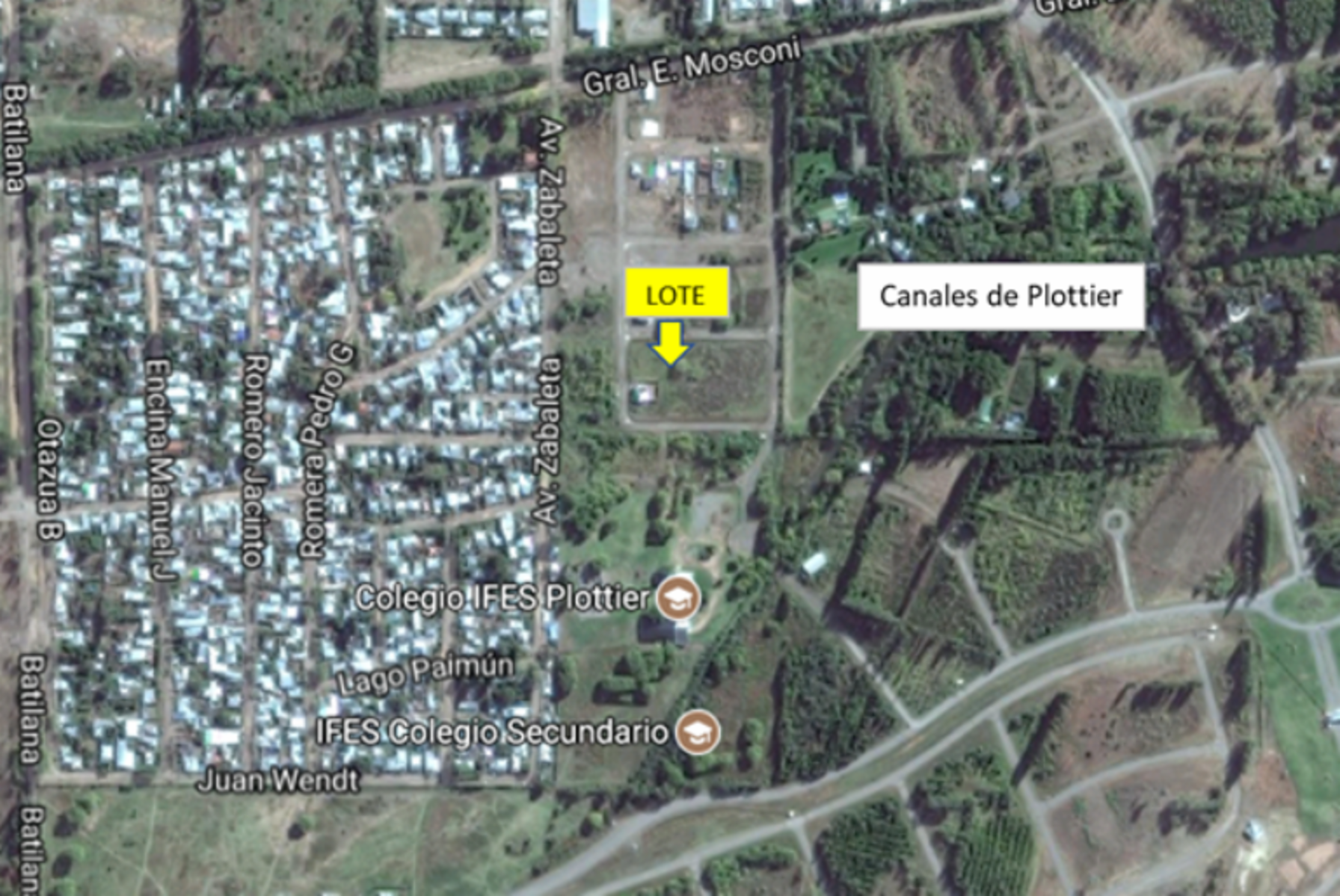 Terreno de 393 m2 en el Loteo Los Frutales - Plottier