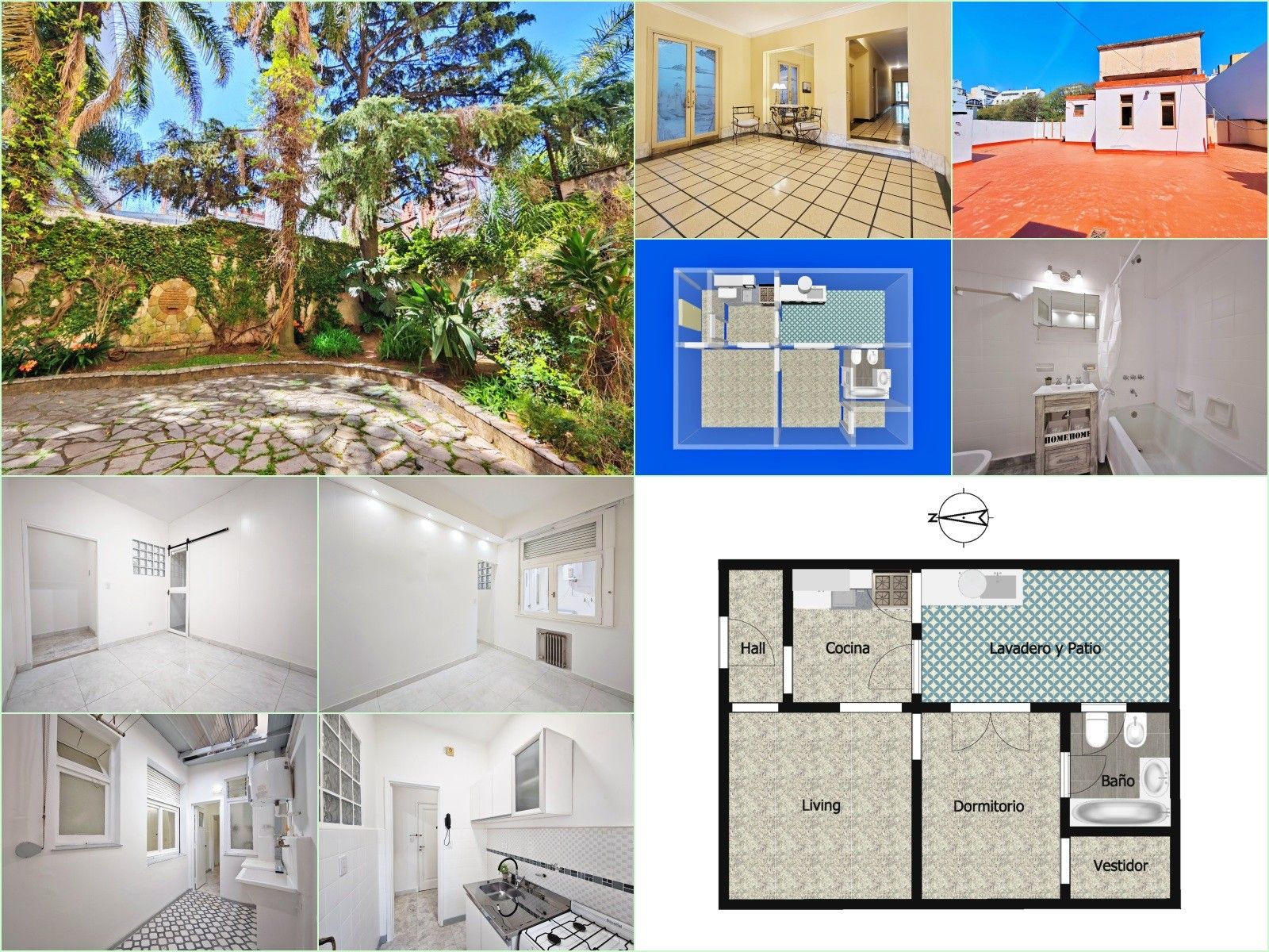 Departamento en Planta Baja con Patio, Lavadero y Vestidor - MalvinasArgentinas al 250, Caballito