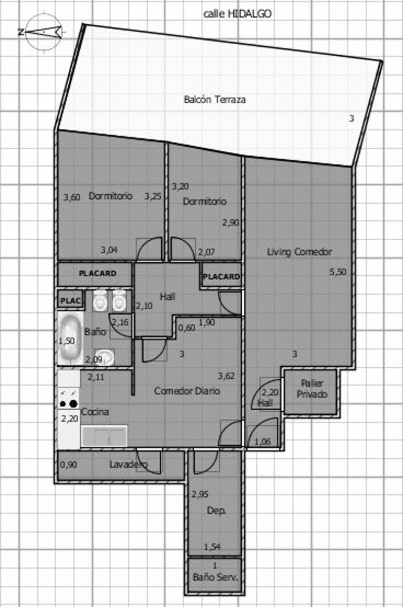 Venta - 3 ambientes c/de - cochera - Caballito
