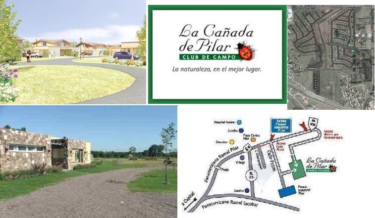 Lote perimetral de 405 mts2, ubicado dentro de La Cañada de Pilar, Barrio Los Arces.