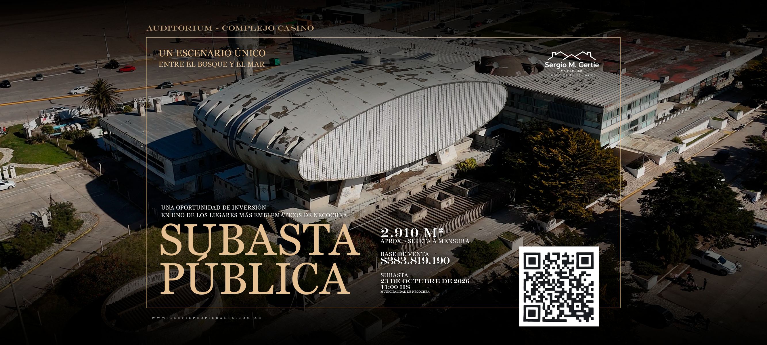 SUBASTA PÚBLICA | AUDITORIUM COMPLEJO CASINO