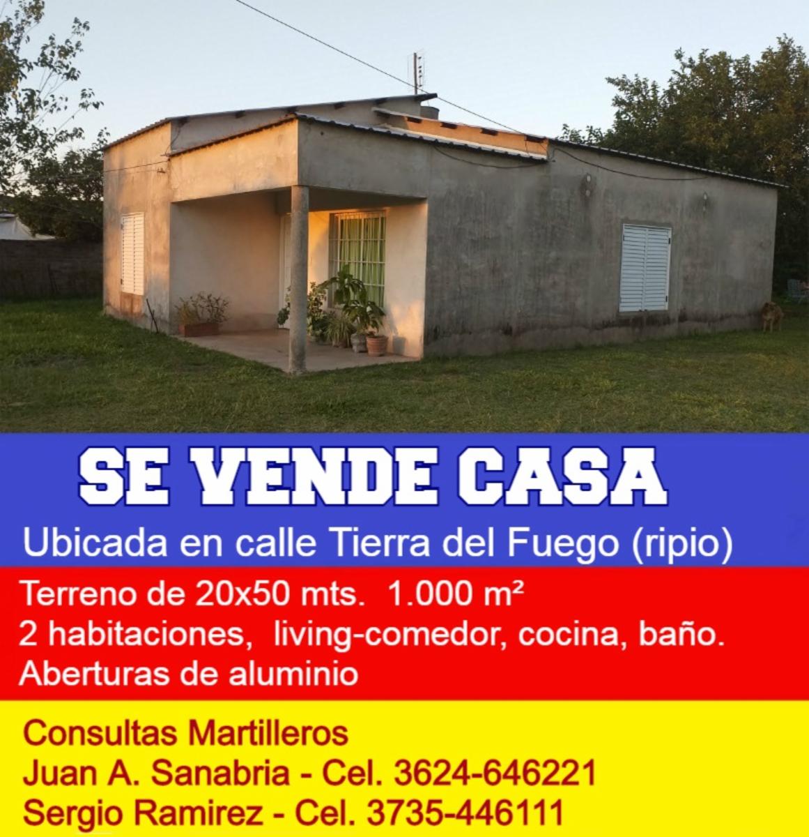 SE VENDE CASA EN CORONEL DU GRATY - CHACO