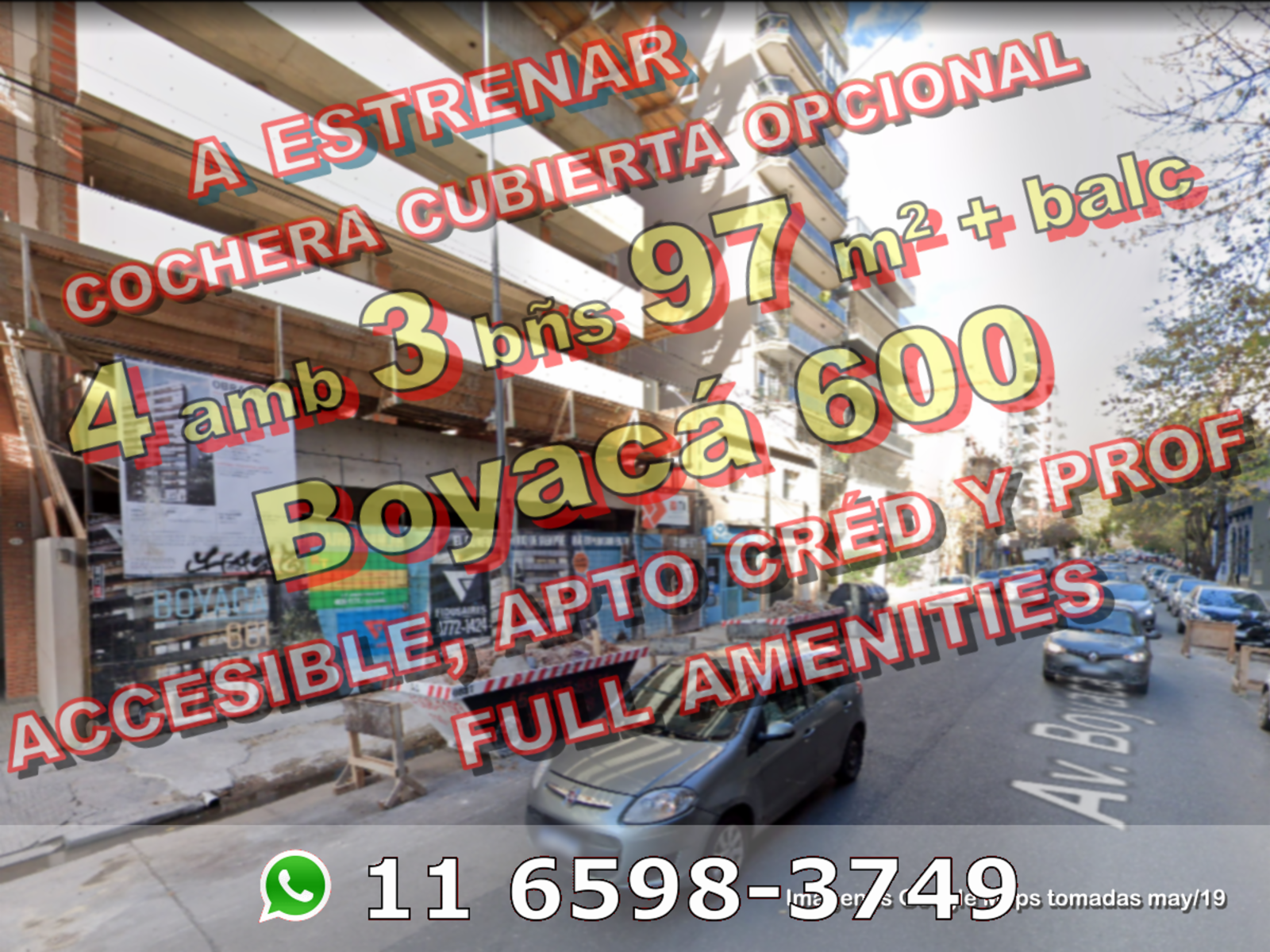 A ESTRENAR - Departamento en Venta en Flores 4 ambientes 3 baños 97 m2 + balcón al frente, cochera opcional - Boyacá 600