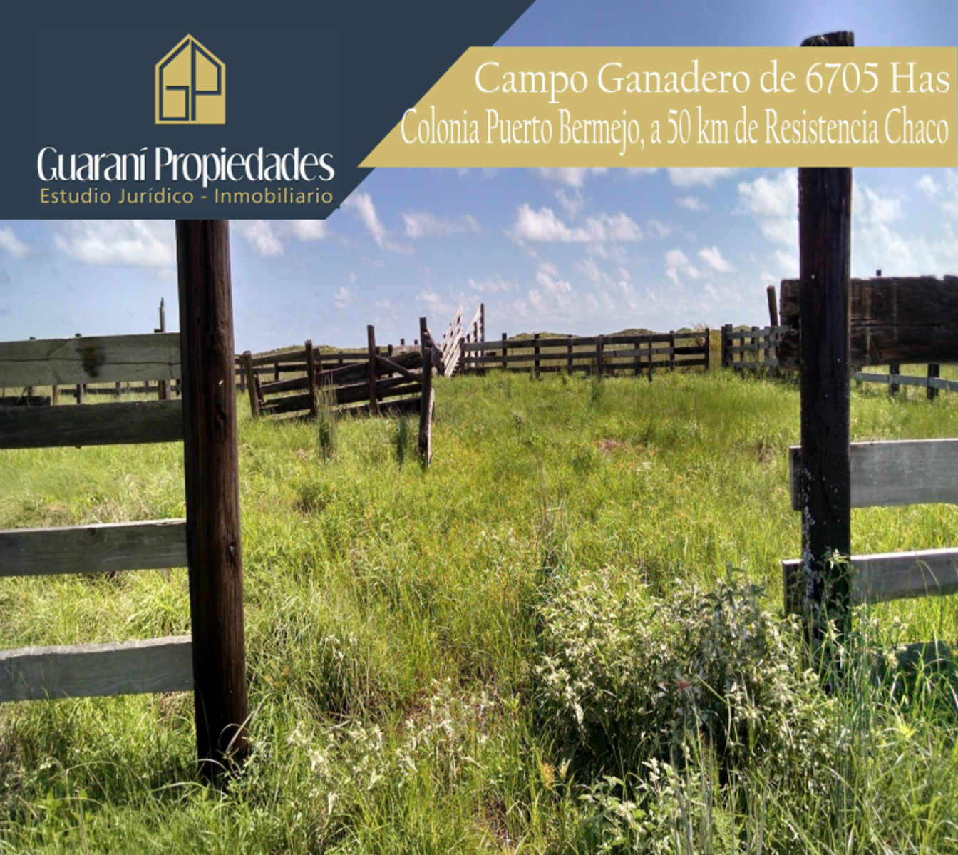 Campo Ganadero 6700 Has a 50 km de Resistencia | en VENTA |