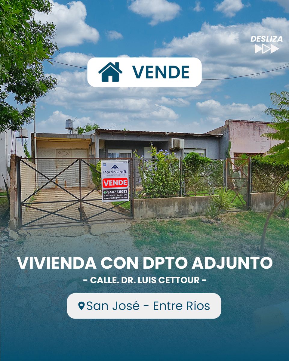 Vivienda con departamento en San José