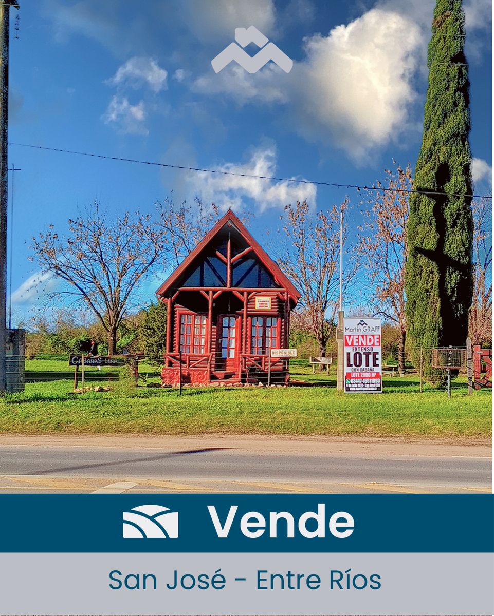 Cabaña en venta con gran lote en San José - Espacio y naturaleza para tu descanso
