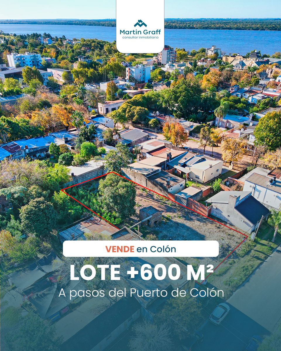 Lote en venta en Colón cerca del puerto 14,7 x 43 m