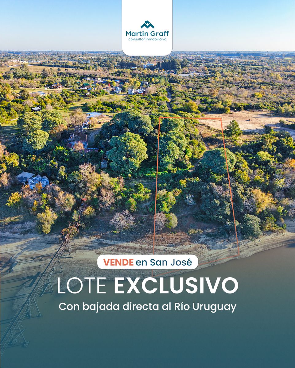 Lote frente al río Uruguay San José exclusivo