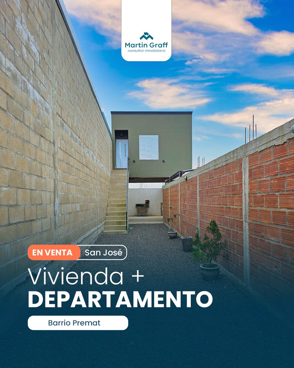 Casa con monoambiente en Barrio Premat | San José