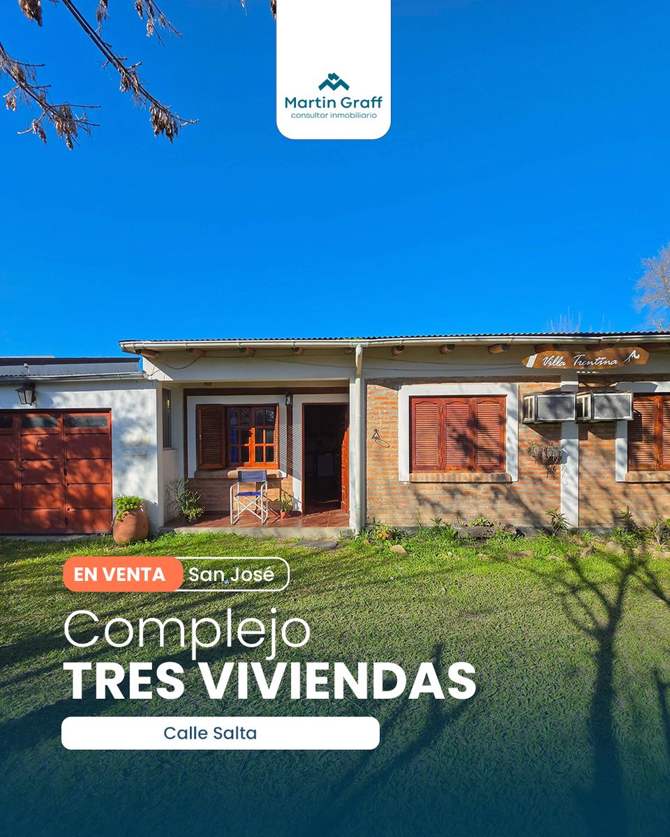 Complejo de 3 viviendas en San José para renta