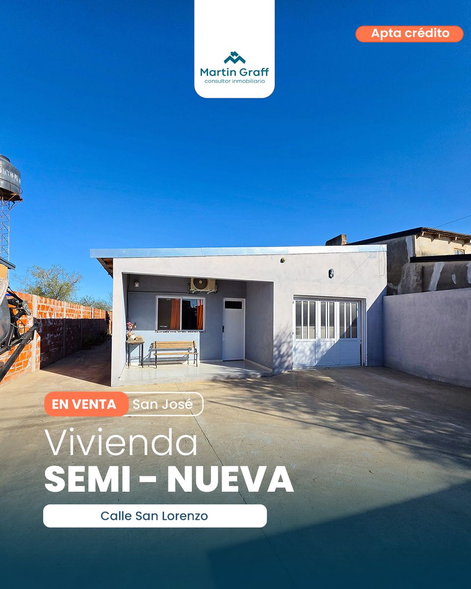 Casa apta crédito hipotecario en San José | San Lorenzo