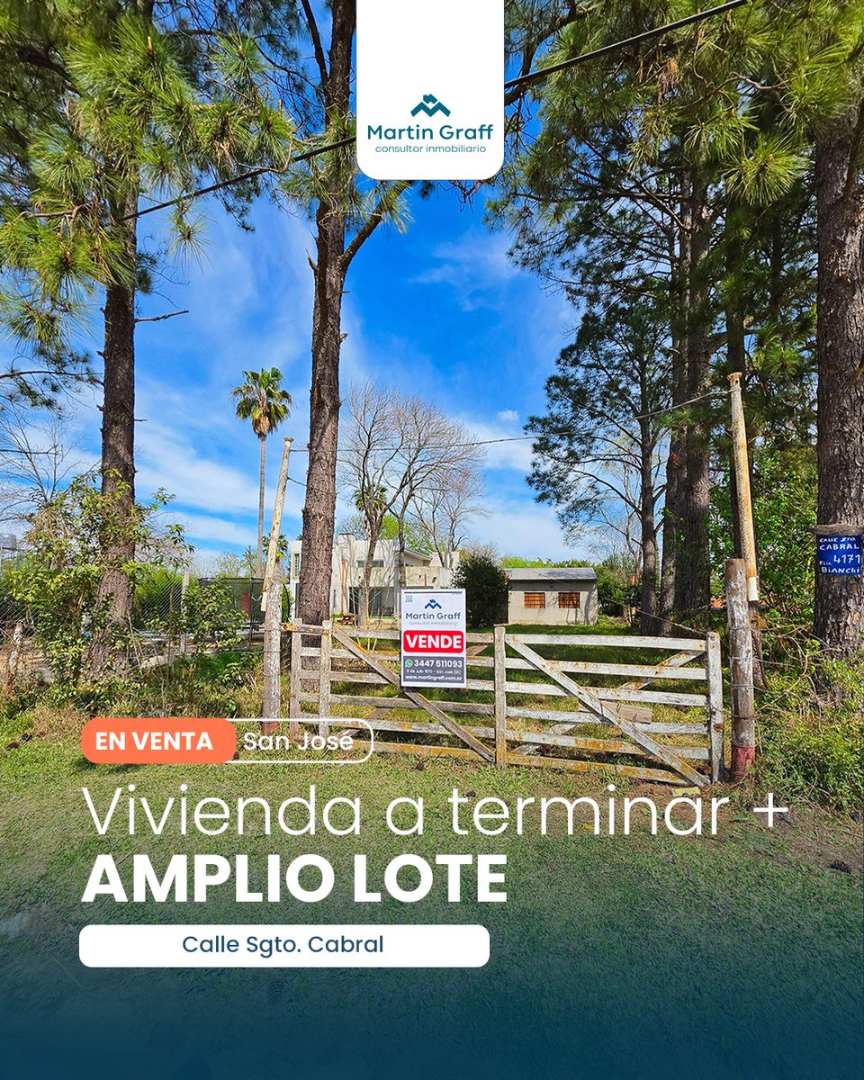 Terreno de 858m² con construcción en El Brillante