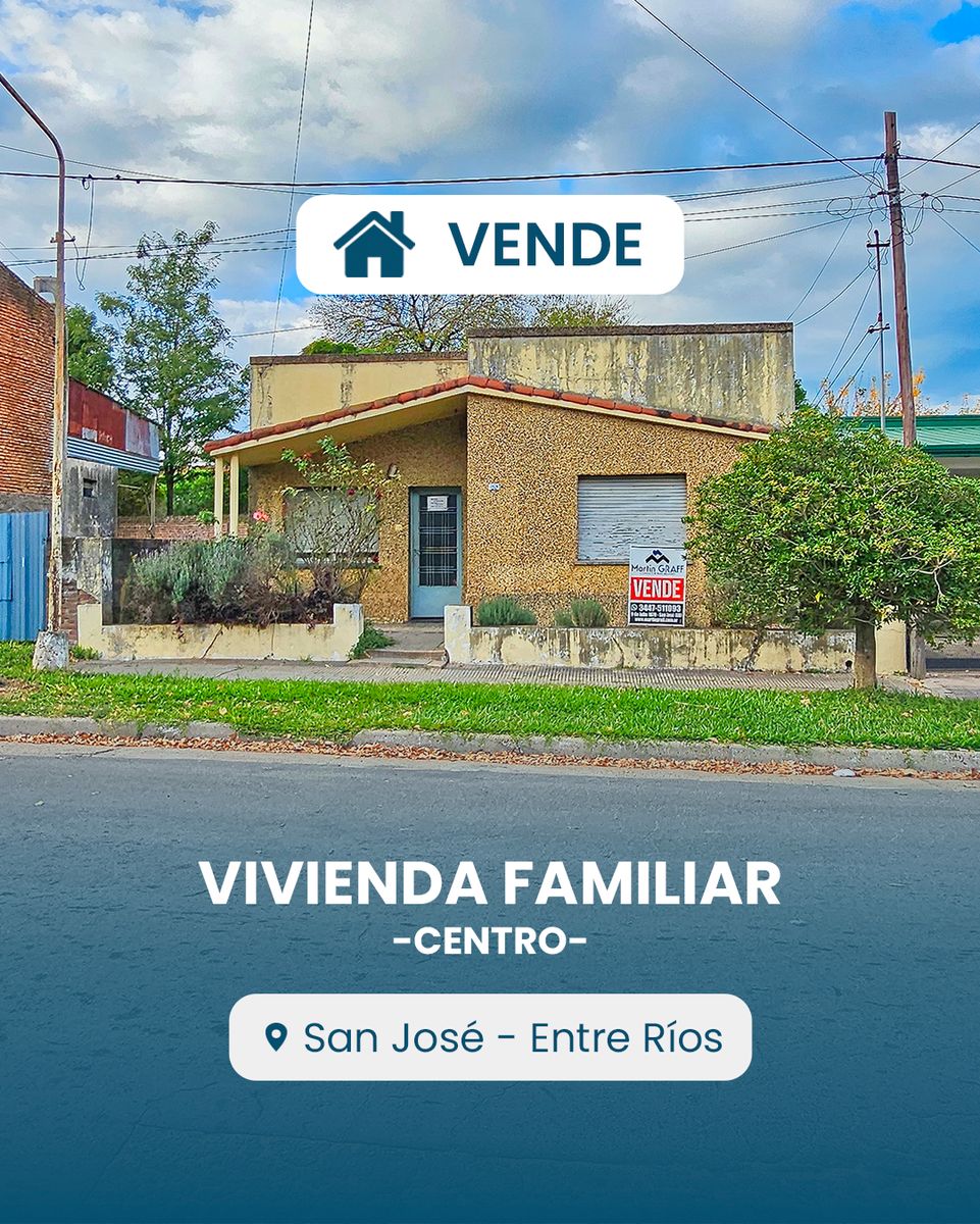 Casa con lote de 450 m² en el centro de San José