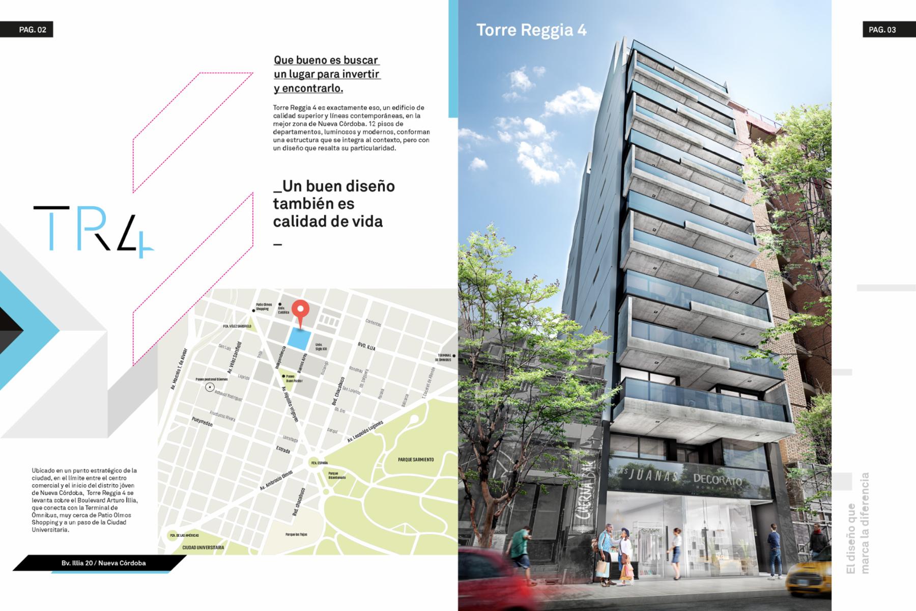 DEPARTAMENTOS DOS DORMITORIOS, EN VENTA,  NUEVA CORDOBA, TORRE REGGIA 4, EN CONSTRUCCIÓN