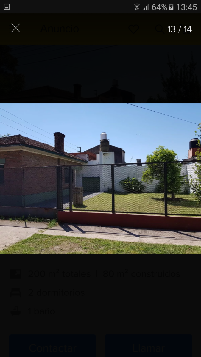 CASA DE 3 AMBIENTES CON PARQUE EN PARQUE LELOIR
