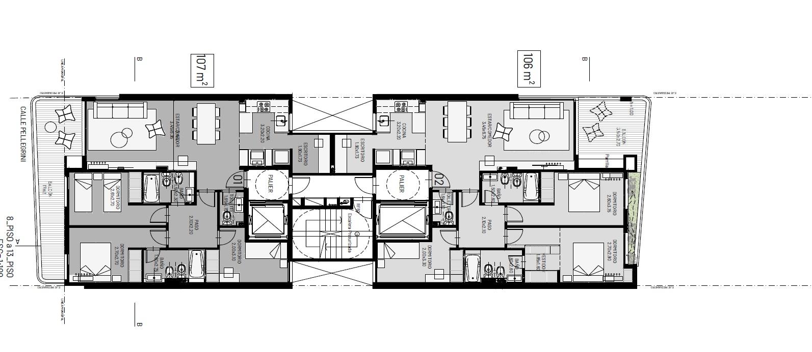 Departamento en Venta en Rosario - Avda Pellegrini al 900