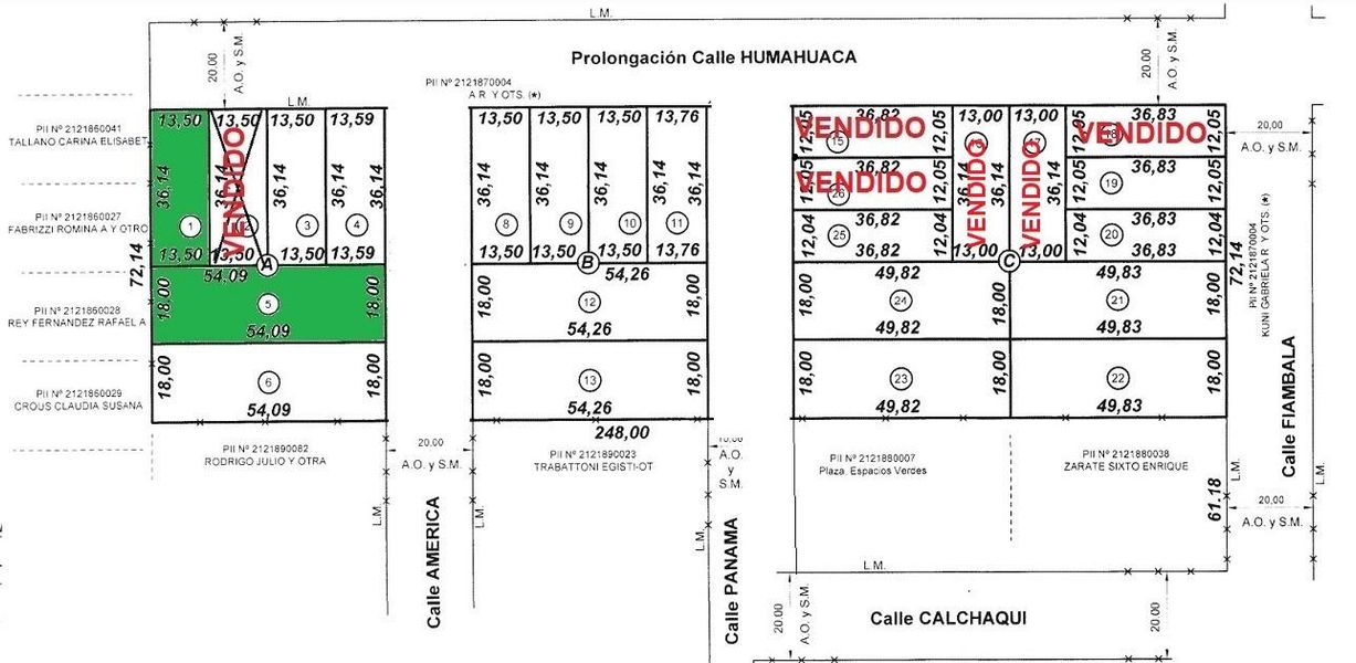 Terreno en Venta en Roldan - Fiambala y Humahauca
