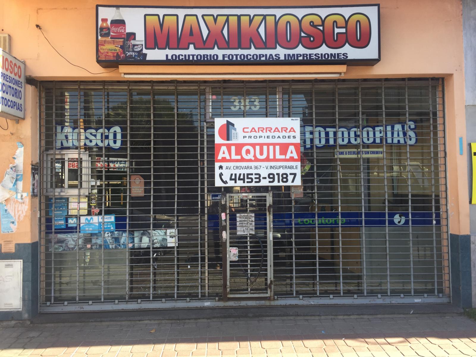 EXCELENTE LOCAL COMERCIAL EN AV. CROVARA 383,  PLENO CENTRO COMERCIAL.