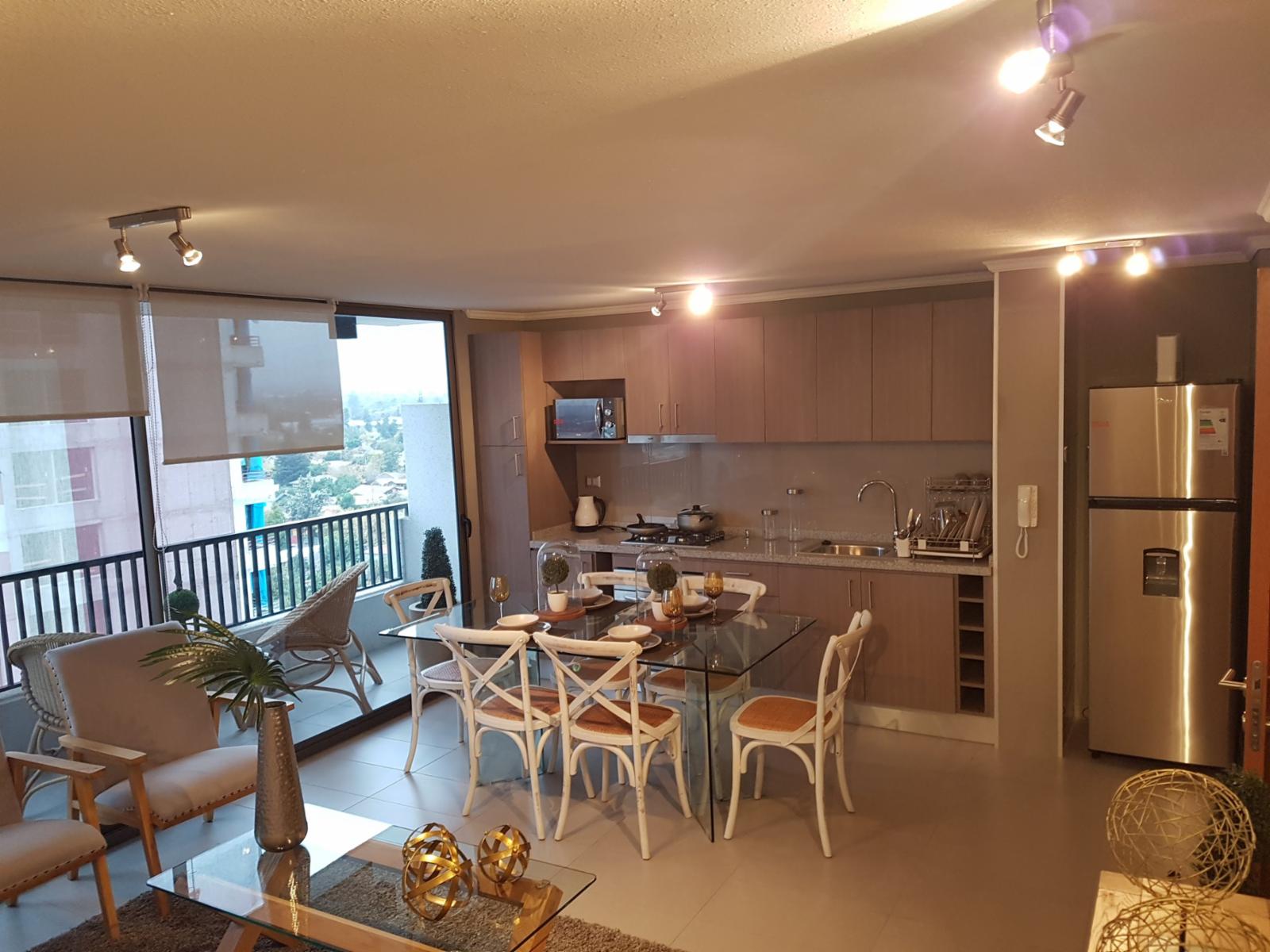 Se arrienda dpto nuevo en av Macul