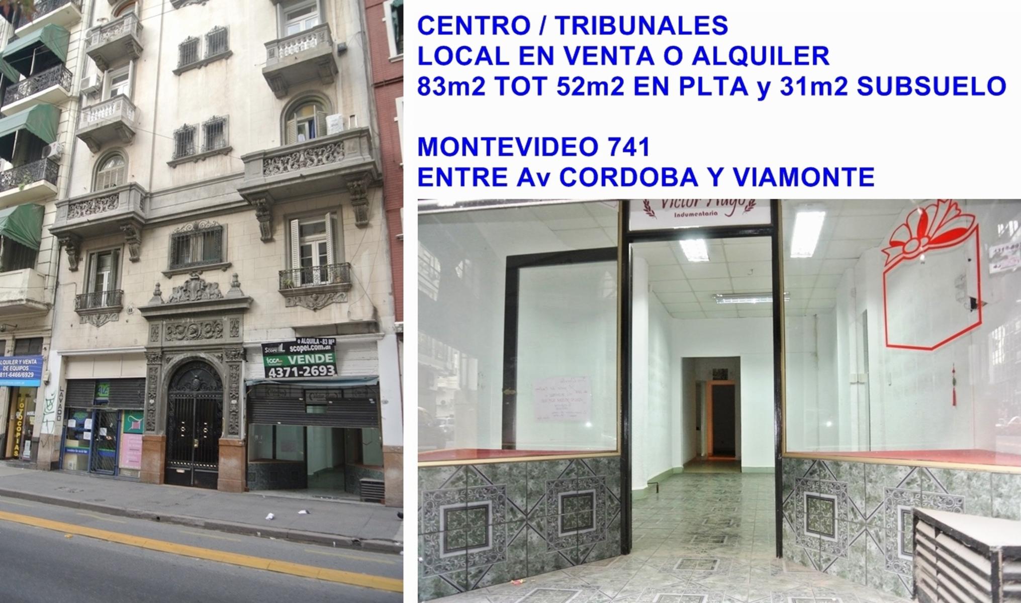 LOCAL EN ALQUILER 83m2 APROX CENTRO / TRIBUNALES