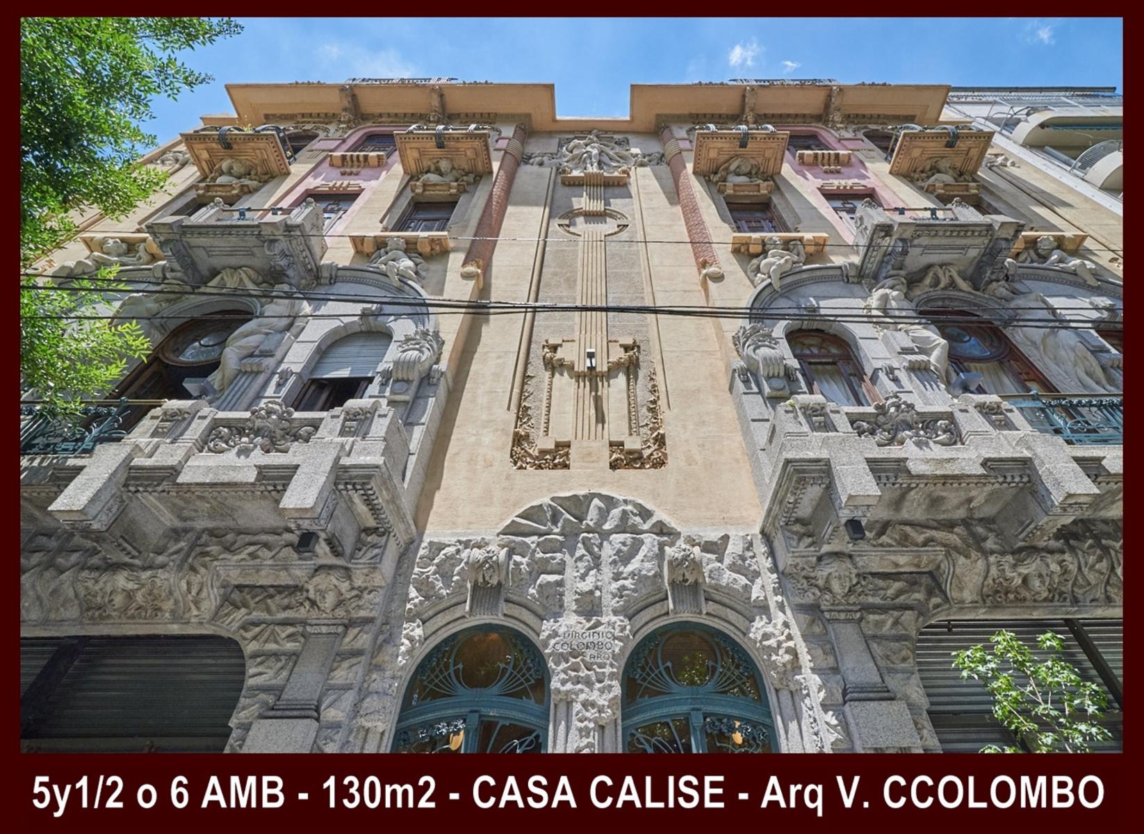 VENTA DEPARTAMENTO 5y1/2 o 6 AMBIENTES CASA CALISE ART NOUVEAU VIRGINIO COLOMBO