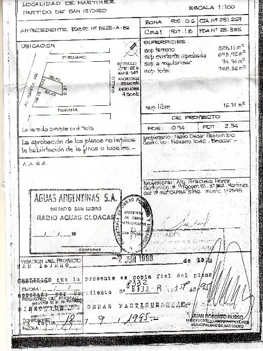 Planos de la propiedad