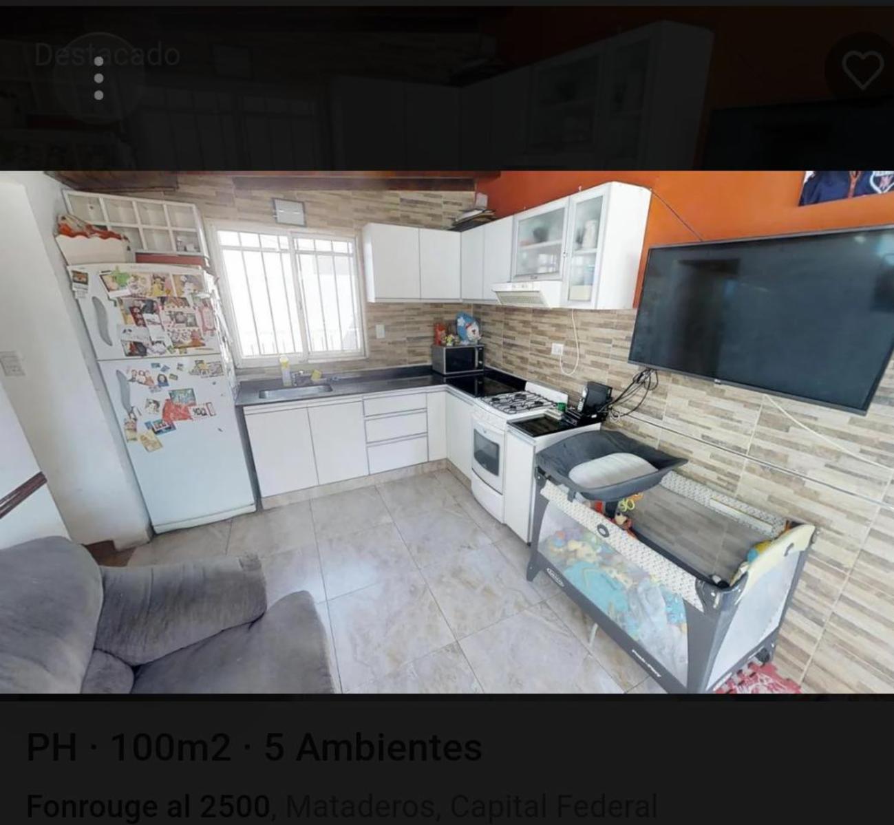 IMPECABLE Y RECOMENDADO PH  por su excelente distribucion y comodidad en sus 5 ambientes  U$S 130.000