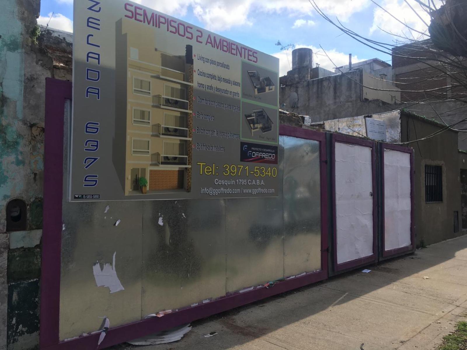 Venta en pozo semipisos de 2 amb. en Mataderos