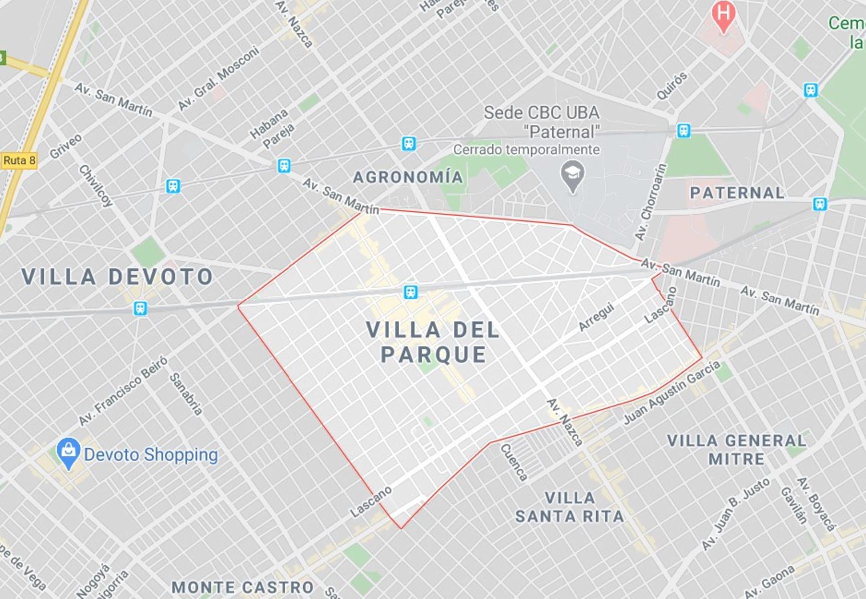 Lote / Terreno Villa del Parque 1567,80 m² Construibles