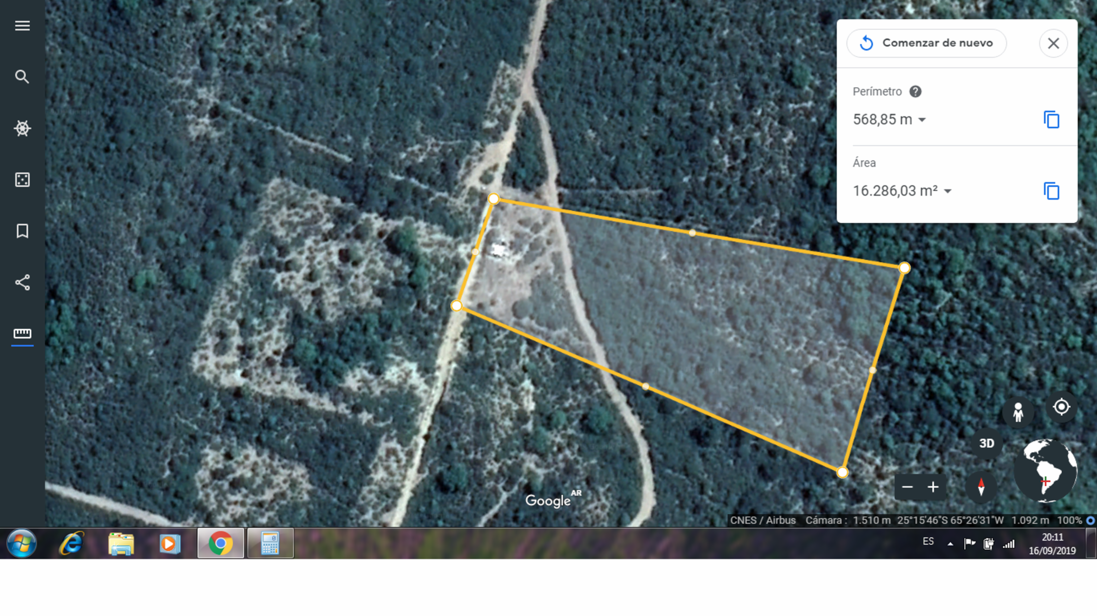 VENTA DE 1,2 HAS. EN DIQUE CABRA CORRAL.