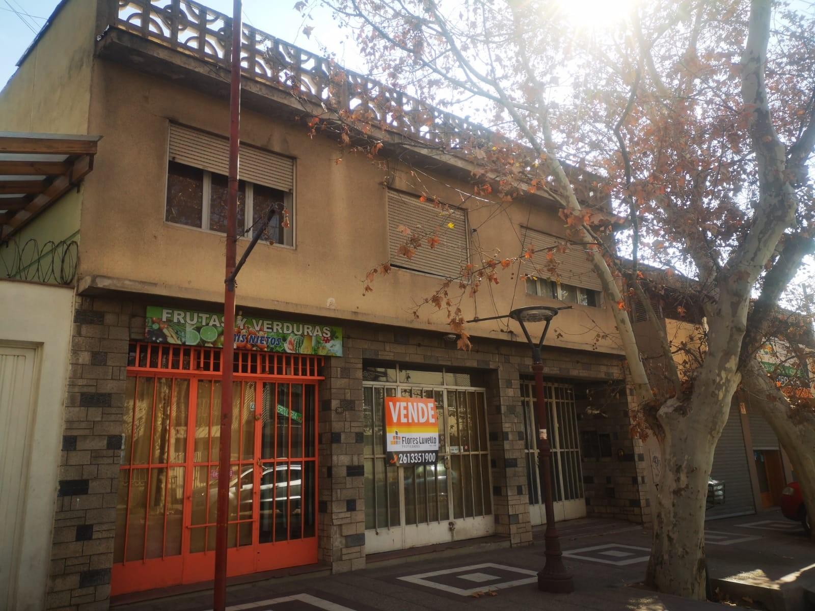 FLORES LUVELLO VENDE INMUEBLE CON DEPTO LOCALES TERRENO SOBRE CALLE COLON GODOY CRUZ