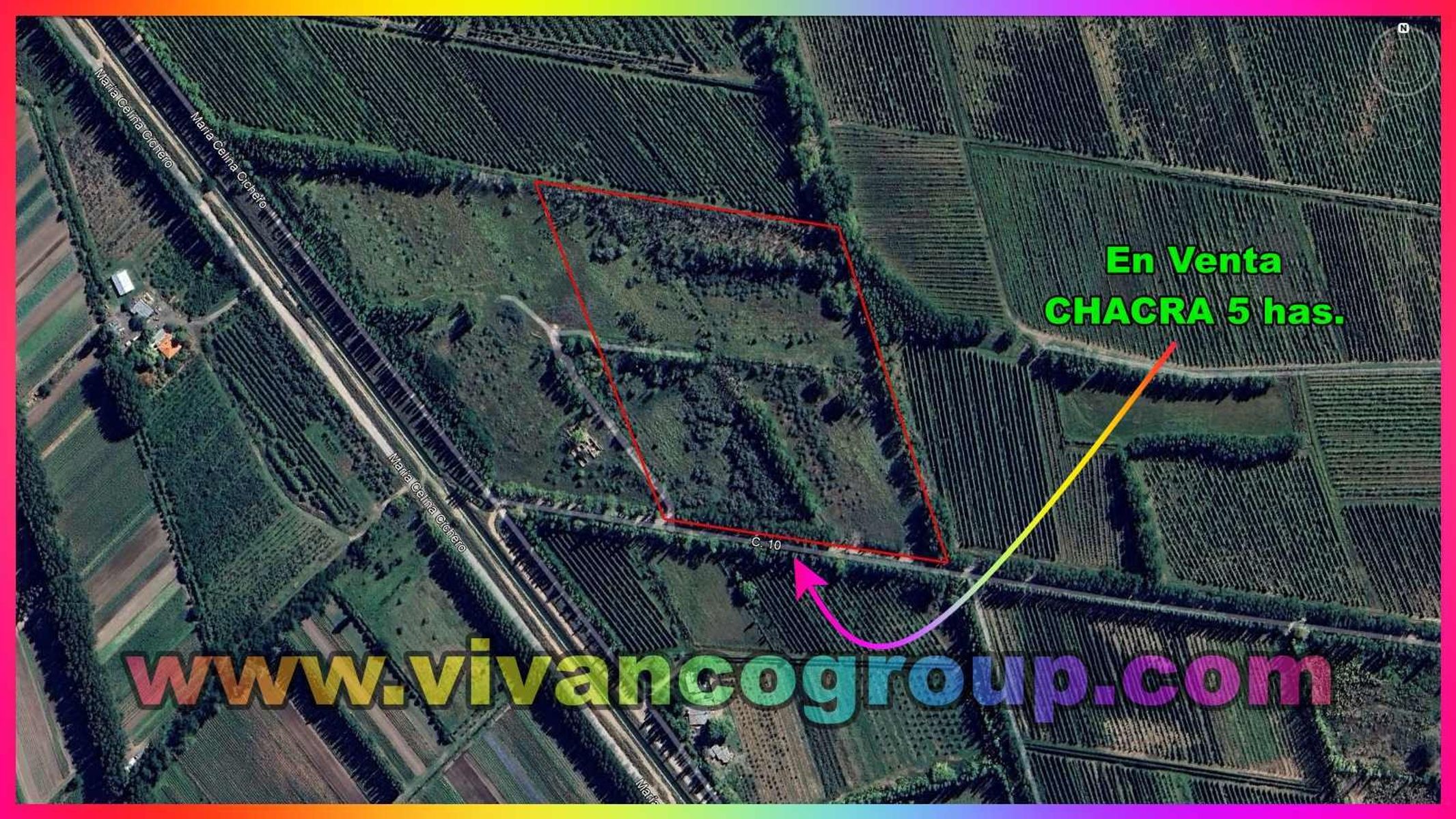 Se vende Chacra 5 has. en blanco en Centenario, Provincia de Neuquén.