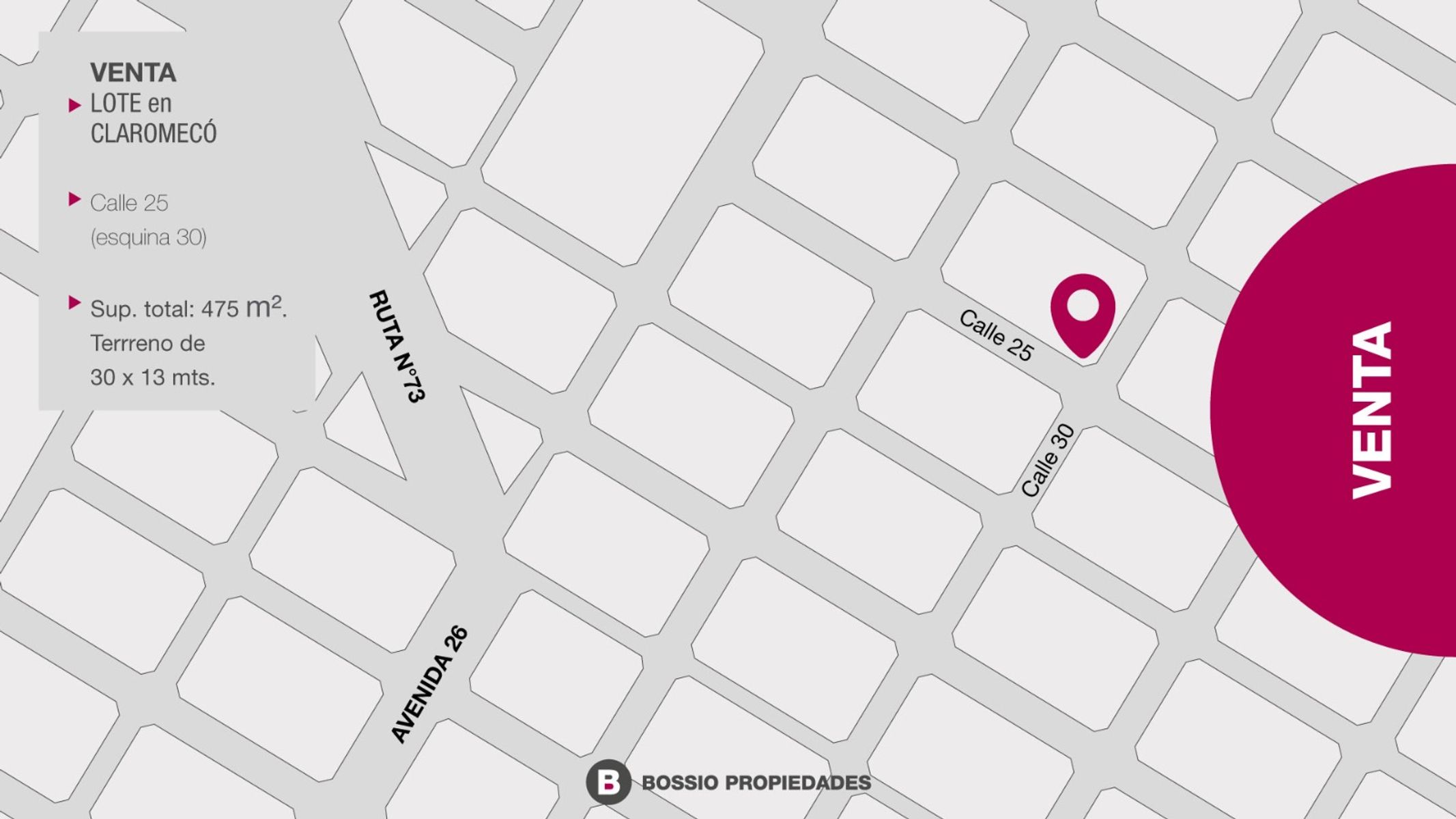 SE VENDE TERRENO en CLAROMECO zona HOSPITALITO