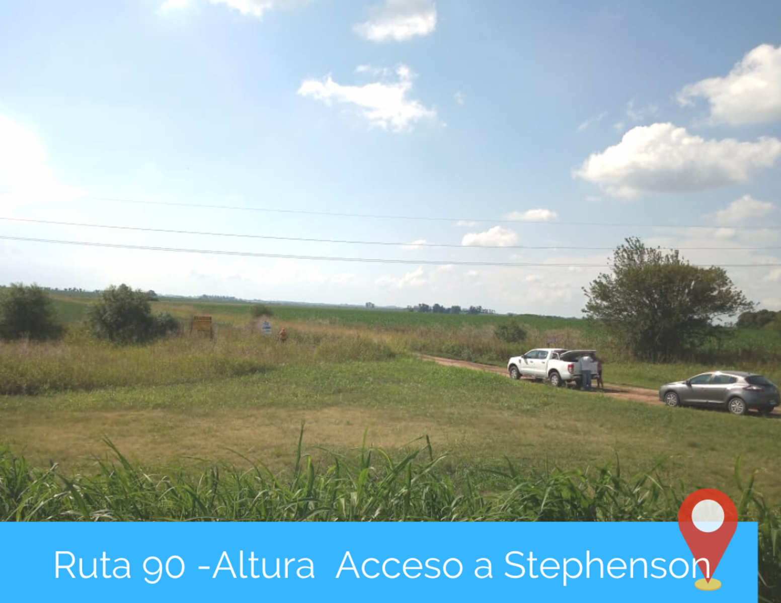 Venta 2 Hectáreas de campo Ruta 90 altura acceso Stephenson/Molina