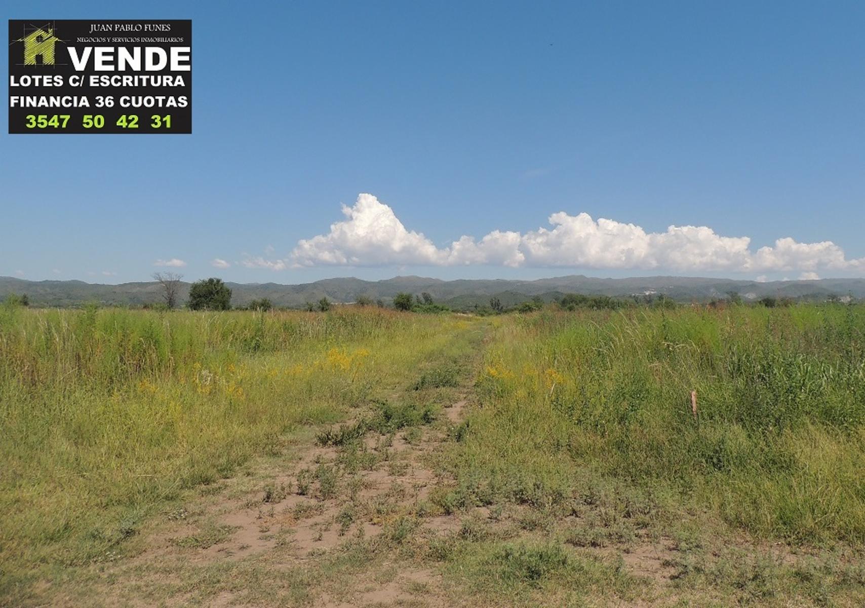 OPORTUNIDAD 2 LOTES CON ESCRITURA AL SUR DE ALTA GRACIA