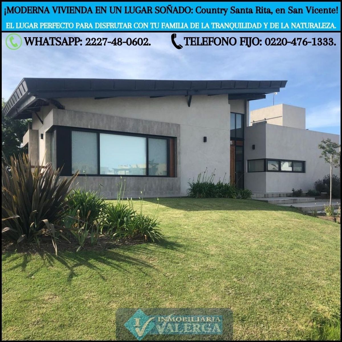 VIVIENDA MODERNA EN COUNTRY SANTA RITA San Vicente.