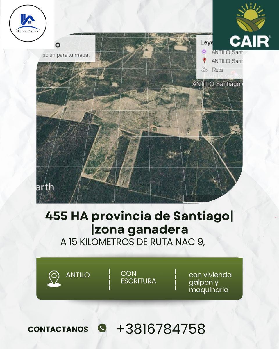 CAMPO EN ANTILO - SANTIAGO DEL ESTERO