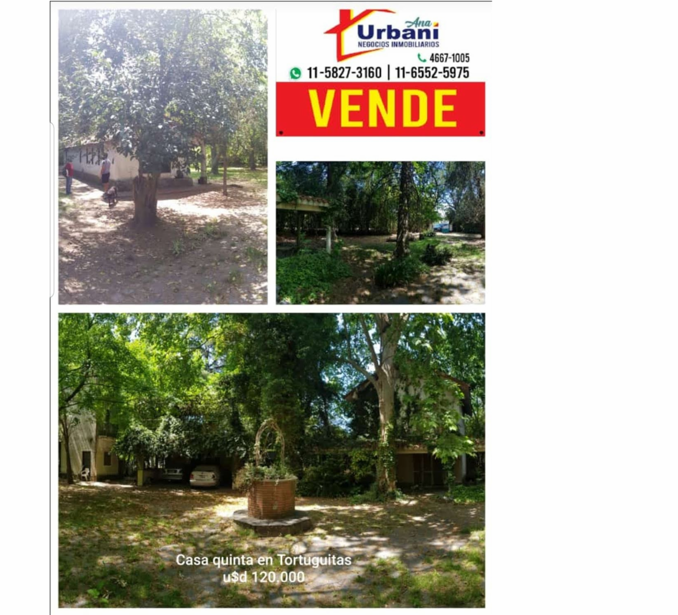 Casa Quinta en Tortuguitas Con 2 Edificaciones mas  3000 mtros Cuadrados y Pileta de Natación