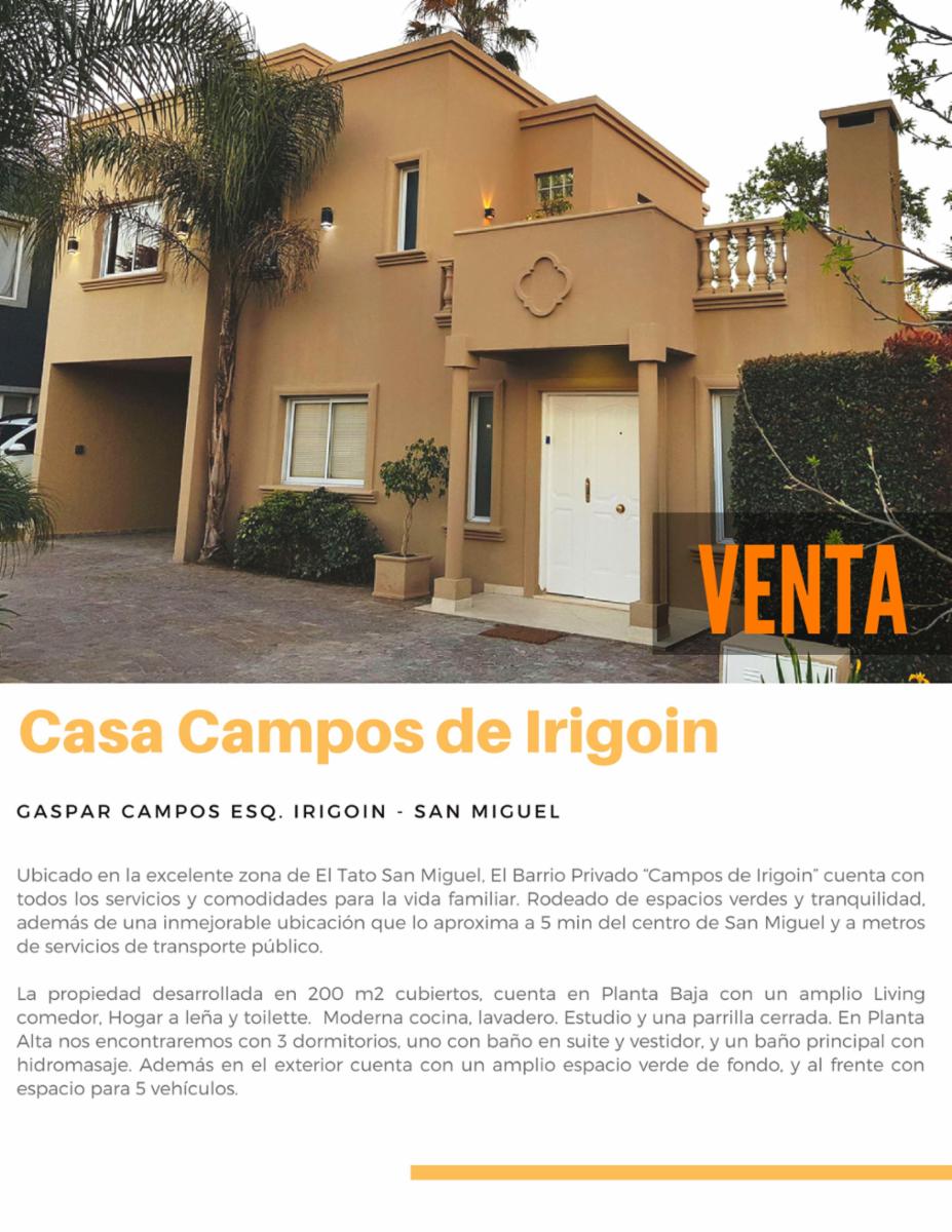 EXCELENTE CASA BARRIO CERRADO CAMPOS DE IRIGOIN