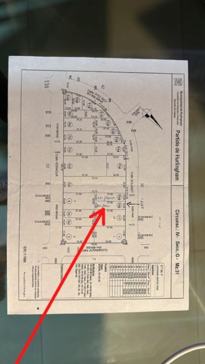 IMPORTANTE LOTE DE 375 MTS2