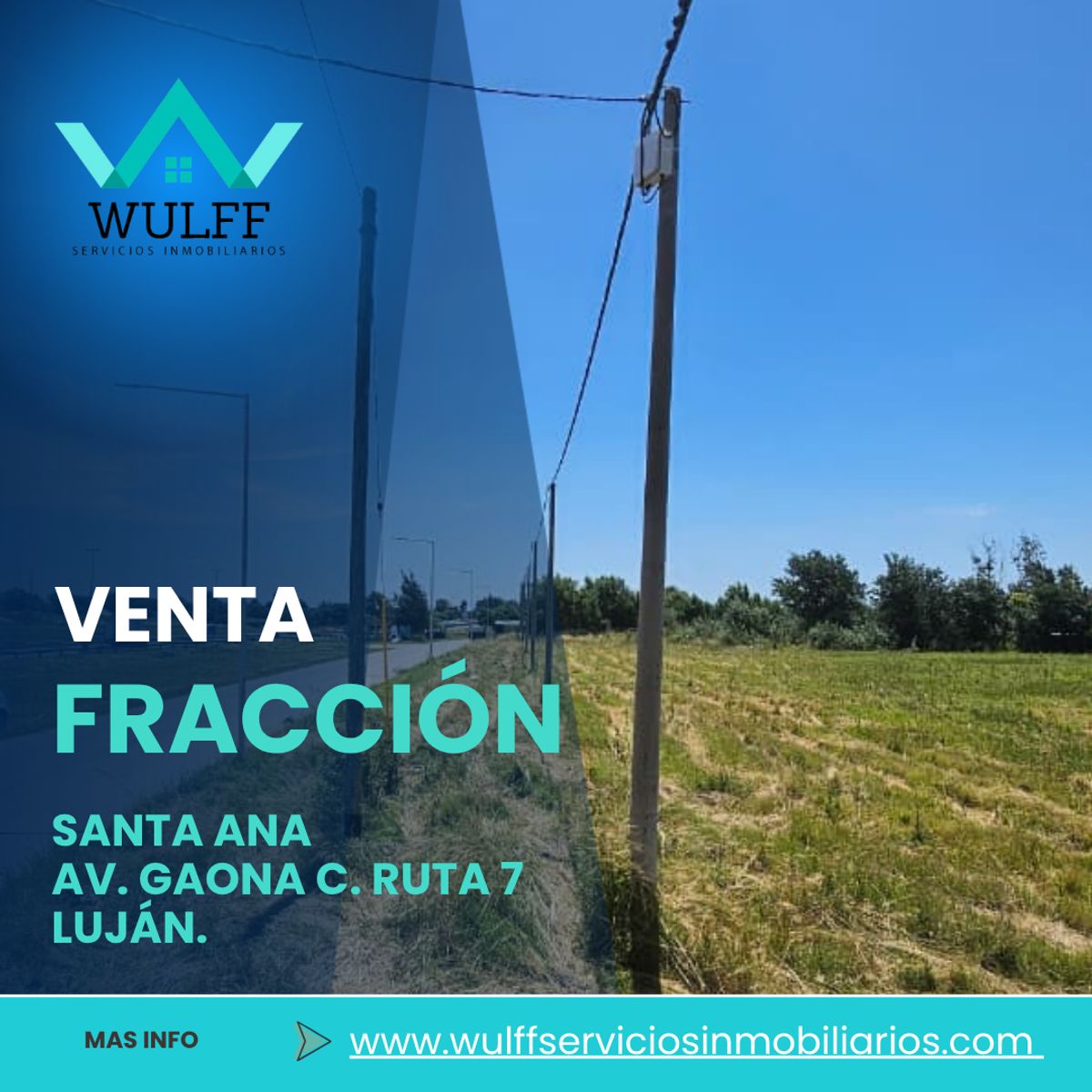 Proyecto de Lotes en Santa Ana, Luján en Venta