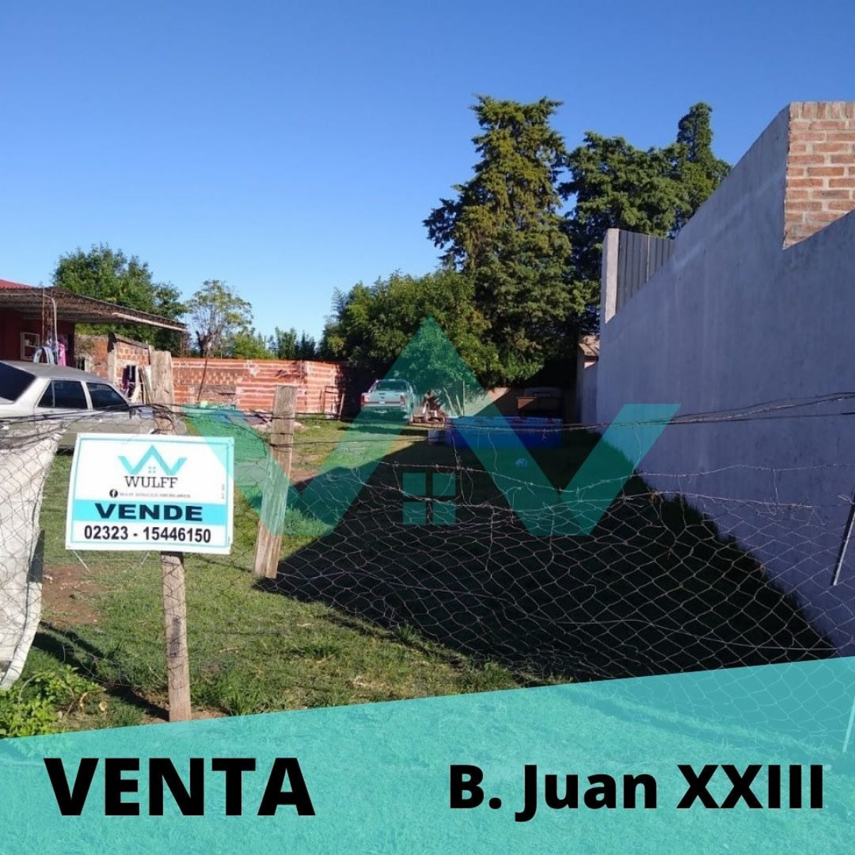 LOTE B. Juan XXIII, sobre Gálvez 360 m2, 30.000 USD.