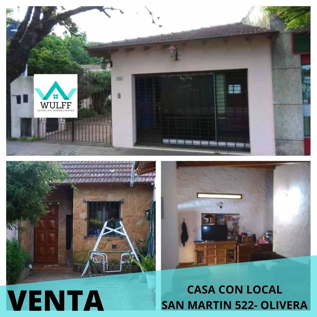 Casa con local en venta en Olivera 64.000 USD.