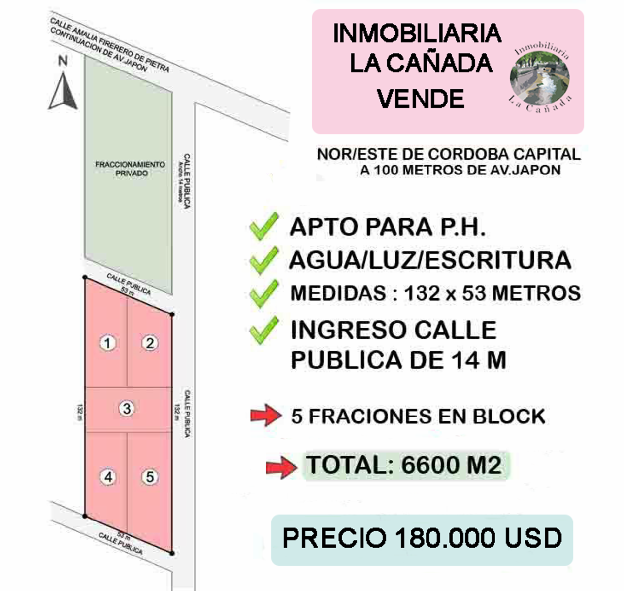 Atención Desarrollistas. Importante fracciones en block apto PH