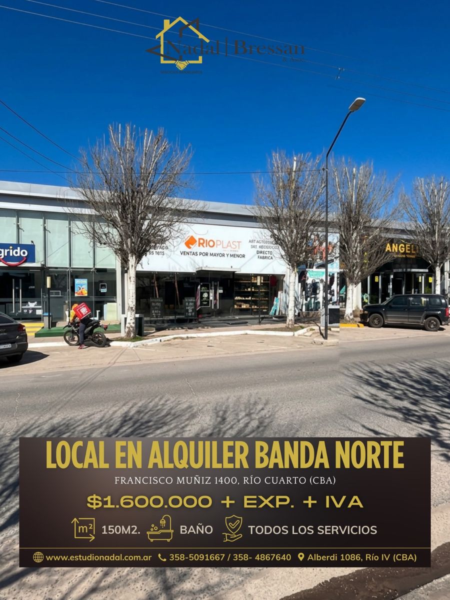LOCAL COMERCIAL EN ALQUILER BANDA NORTE
