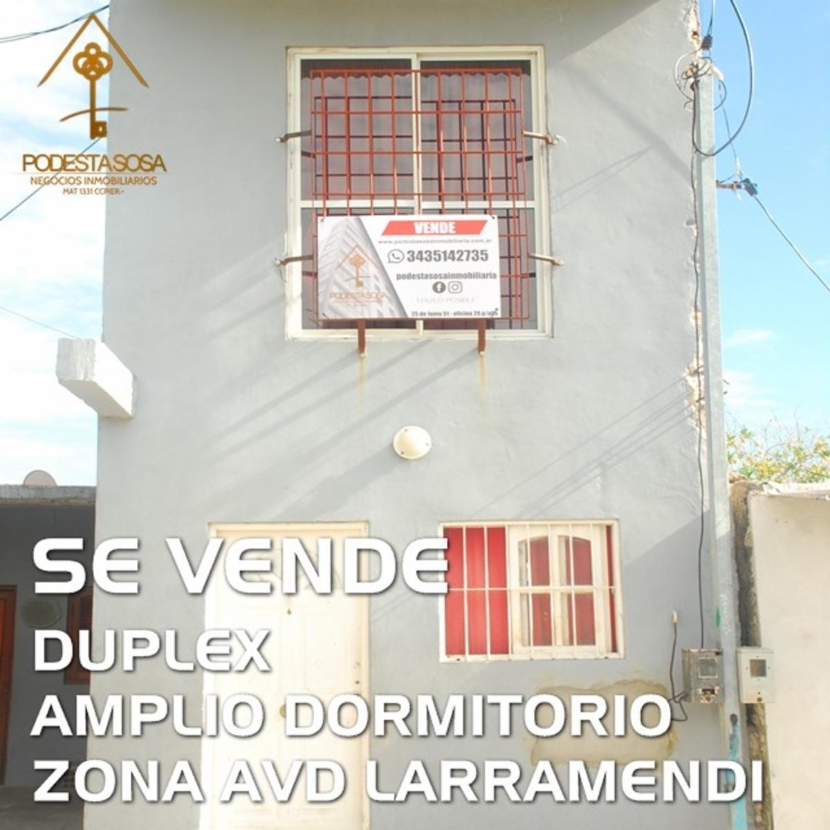 SE VENDE DUPLEX ZONA LARRAMENDI