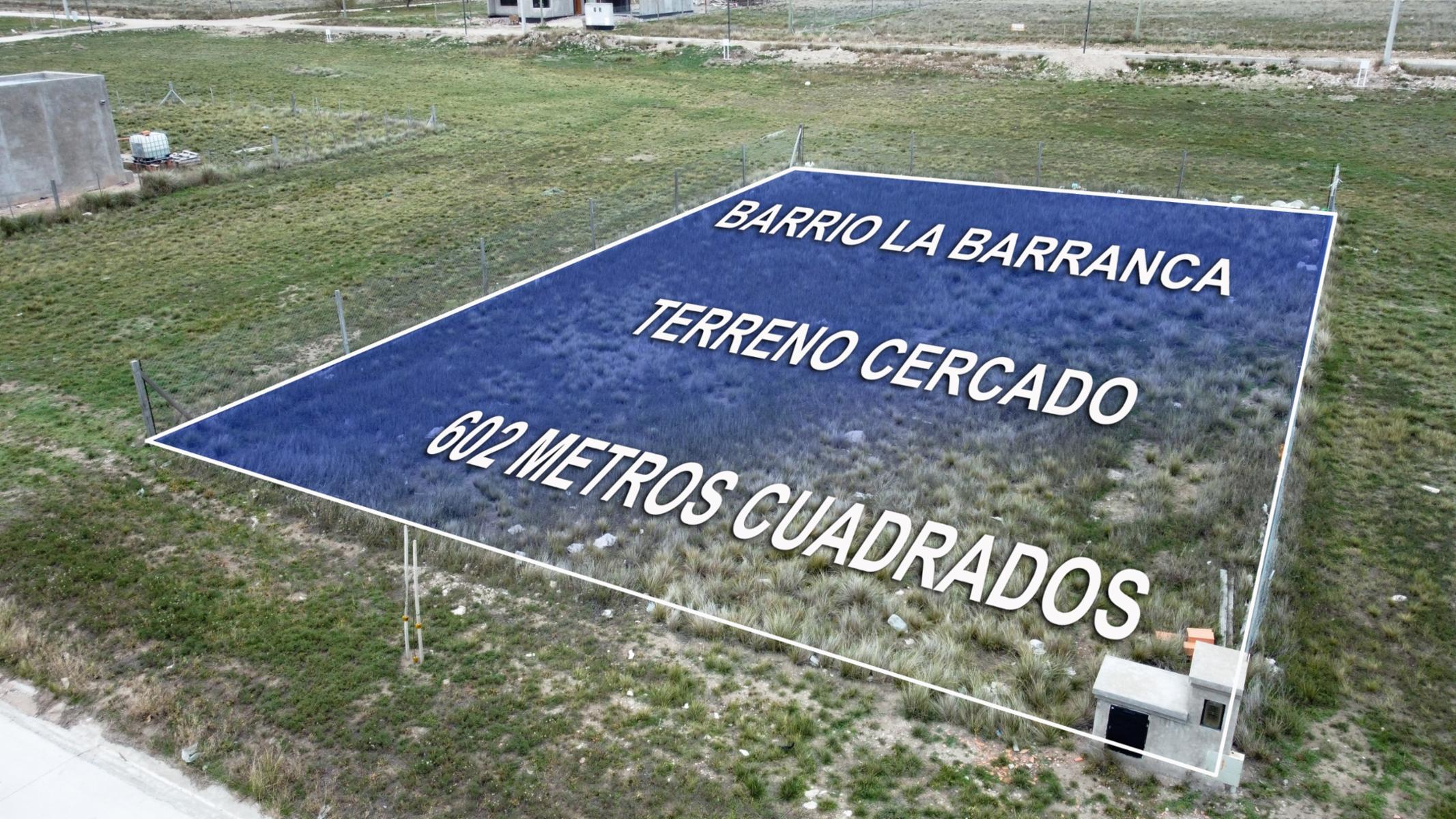 TERRENO EN VENTA DE 602 M2