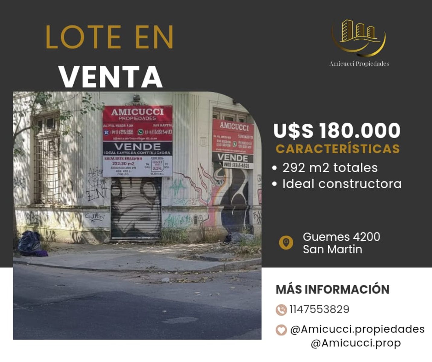 Terreno en Venta en Ciudad del Libertador General José de San Martín, San Martín, Buenos Aires