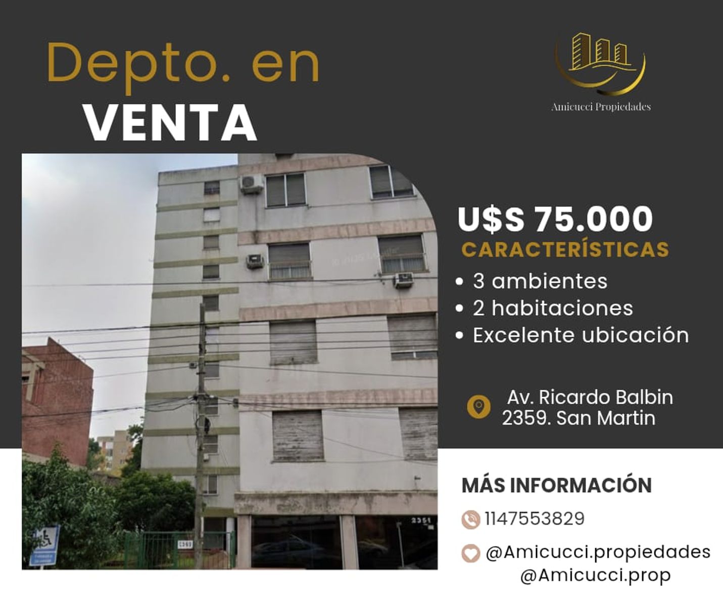 Departamento En Venta En San Martín